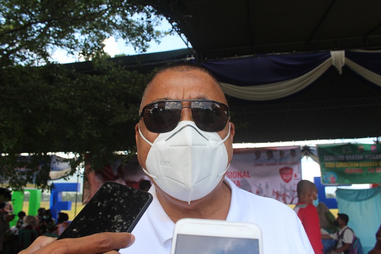 Ketua PMI Gorontalo, Ishak Liputo (Foto/Hidayat)